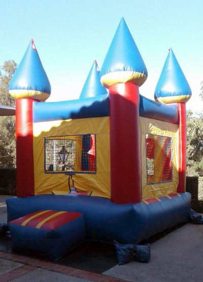 Inflatable Mini Bounce House Rental - Exterior Angle View