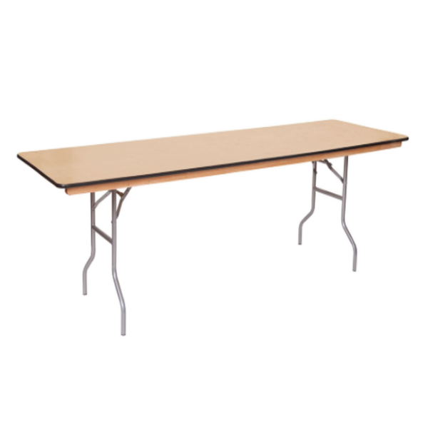 6 ft Rectangular Wood Table Rentals in Los Angeles