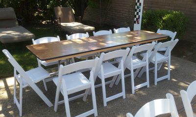 White Padded Chair Rentals