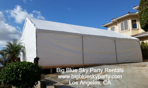 20 x 30 Party Tent for rent and delivery in Los Angeles, Santa Monica, Torrance, Redondo Beach, Manhattan Beach, Carson and Long Beach.