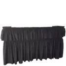 6' Black Skirted Portable Bar Rental in Los Angeles