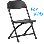 Black Kids Folding Chair Rental in Los Angeles