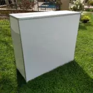 White Portable Bar Rental in Los Angeles