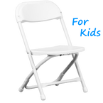 White Kids Folding Chair Rentals in Los Angeles