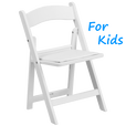 White Padded Kids Folding Chair Rentals in Los Angeles